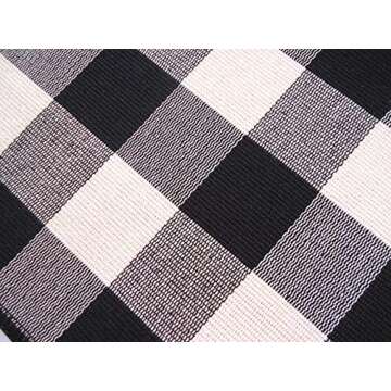 UKELER Set of 6 Buffalo Check Cotton Placemats
