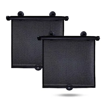 EcoNour Retractable Car Window Shades (2 Pack) | UV Protection