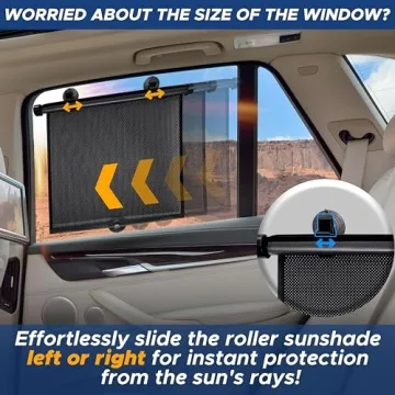 EcoNour Car Window Shades | 2 Pack UV Protection