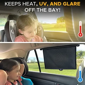 EcoNour Car Window Shades | 2 Pack UV Protection
