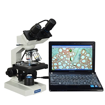 OMAX 40X-2000X Digital LED Binocular Compound Microscope with USB Digital Camera and Mechanical Stag...
