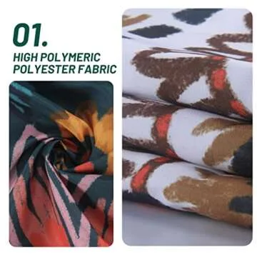 BBLYANU Boho Floral Shower Curtain for Home Decor