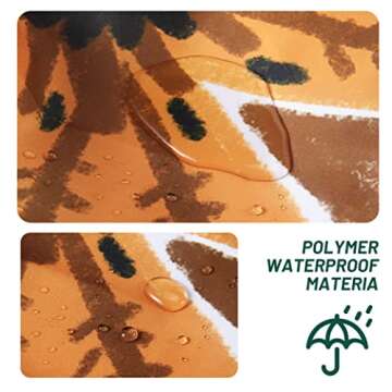 BBLYANU Boho Floral Shower Curtain for Home Decor