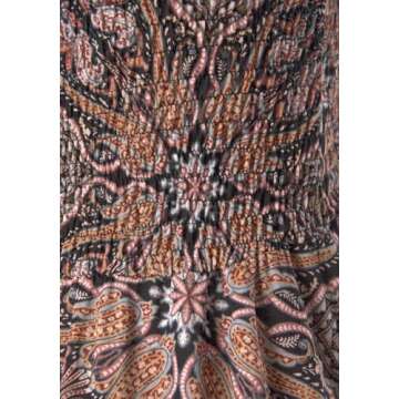 LASCANA Women's Smocked Maxi Dress – Convertible Style