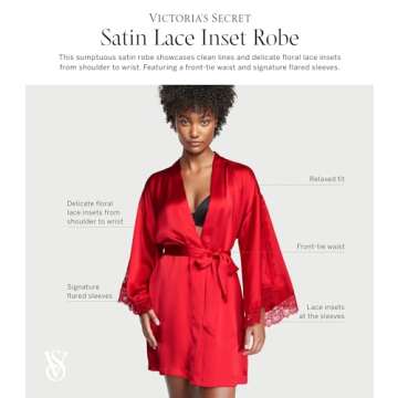 Victoria's Secret Luxe Satin Robe for Comfort and Style