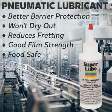 Super Lube 12004 Air Tool Lubricant - 4 Oz Food Grade Protection