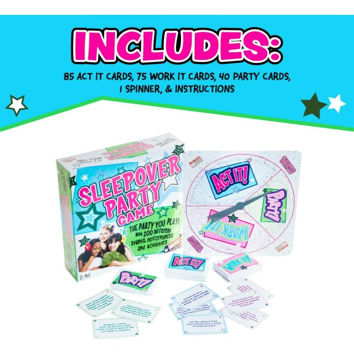 Sleepover Party Game for Kids Ages 8 and Up
