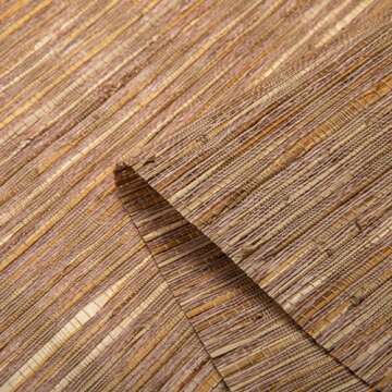 FACIMI Cordless Blackout Roman Bamboo Shades, Light Filtering Natural Woven Shades with 6 Inches Hig...