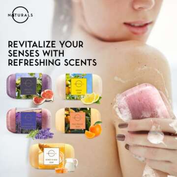 O NATURALS 10PC Bar Soap Set - Vegan Spa Gifts for All