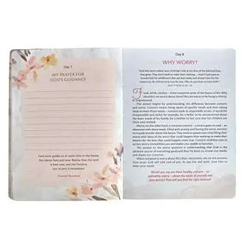 My Quiet Time Devotional - 365 Devotions for Women To Bring You Into The Peace Of The Presence of God Peach Floral Softcover Flexcover Gift Book w/Ribbon Marker