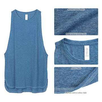 Stylish icyzone Workout Tank Tops for Women - Pack of 3