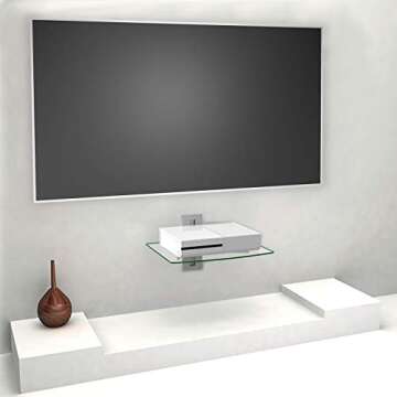 WALI Floating Entertainment Center Shelves, Durable & Stylish Design for Home Entertainment Systems