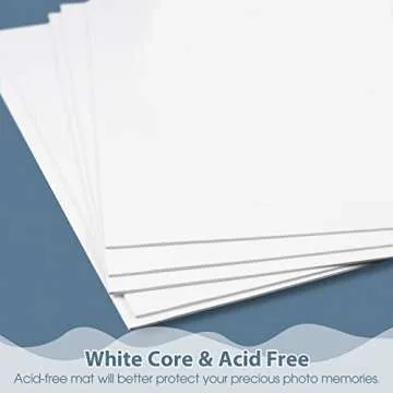 Golden State Art, Pack of 10 Uncut 16x20 White Mats Matboards, Acid Free Backing Matt Board for Photos, Frames, DIY Projects