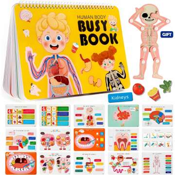 Freebear Montessori Busy Book for Learning Fun