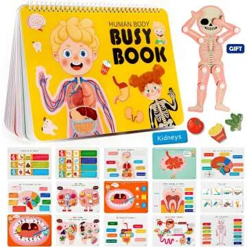 Freebear Montessori Busy Book for Learning Fun