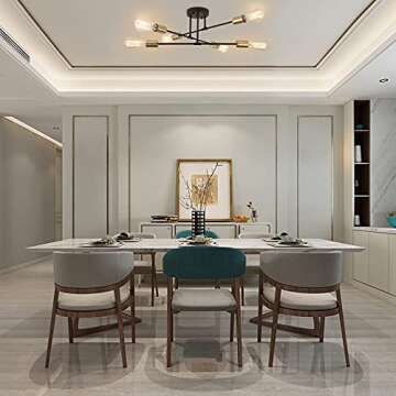 PUMING Modern Sputnik Chandelier for Elegant Spaces