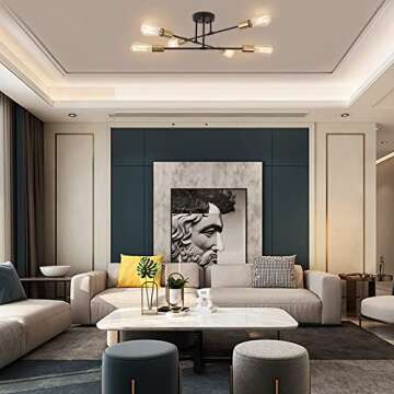 PUMING Modern Sputnik Chandelier for Elegant Spaces