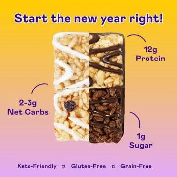 MAGIC SPOON Treats - High Protein Bars, Low Carb, Keto Friendly, 1g of Sugar, Gluten Free, Crispy Tr...