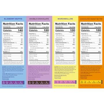 MAGIC SPOON Treats - High Protein Bars, Low Carb, Keto Friendly, 1g of Sugar, Gluten Free, Crispy Treat Cereal Bar, On-The-Go Healthy Snack (4 each of Marshmallow, Chocolate PB, Blueberry Muffin, Double Chocolate)