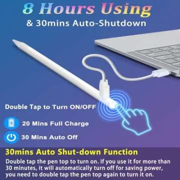 Stylus Pen for iPad Pencil 10th Generation(2018-2025), Fast Charging Apple Pencil with Palm Rejectio...