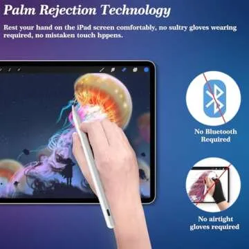 Stylus Pen for iPad with Tilt Sensitivity and Fast Charging