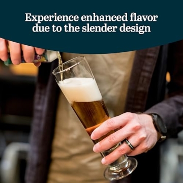 Libbey Stockholm Pilsner Beer Glasses Set of 4 for All Occasions