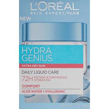 L'Oreal Paris Skincare Hydra Genius Daily Liquid Care Oil-Free Face Moisturizer for Extra Dry Skin, ...