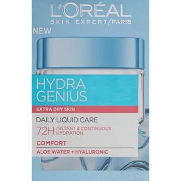 L'Oreal Paris Skincare Hydra Genius Daily Liquid Care Oil-Free Face Moisturizer for Extra Dry Skin, ...