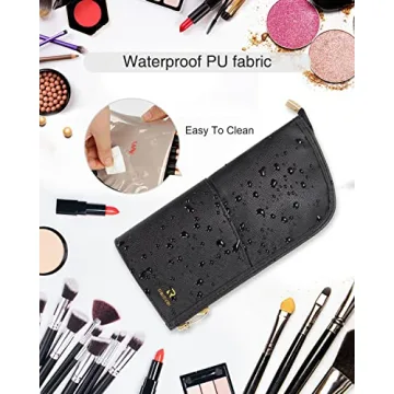 Travel Makeup Brush Holder Bag for Organized Beauty Essentials