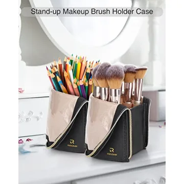 Travel Makeup Brush Holder Bag for Organized Beauty Essentials