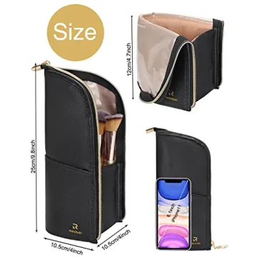 Travel Makeup Brush Holder Bag for Organized Beauty Essentials
