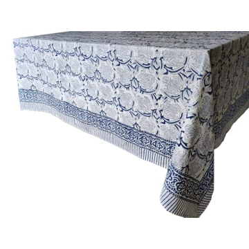 ATOSII Santorini Cotton Tablecloth for All Occasions