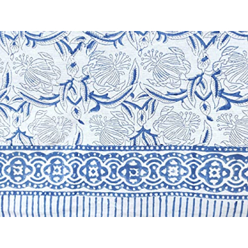 ATOSII Santorini Cotton Tablecloth for All Occasions