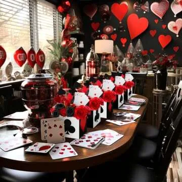 Zhanmai Casino Table Decorations 6 x 6 x 6 Inch Casino Poker Favor Goodie Boxes Supplies for Las Vegas Game Night Birthday Party Themed Centerpieces Decorations(8 Pcs)