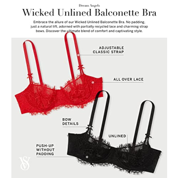 Victoria's Secret Wicked Lace Balconette Bra for All-Day Comfort