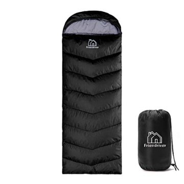 Friendriver XL Size Widened Upgraded Version of Camping Sleeping Bag 4 Seasons Warm and Cool, Lighte...