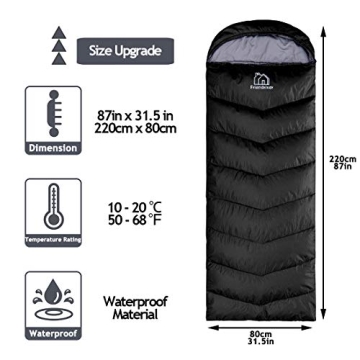 Friendriver XL Sleeping Bag for All Seasons Camping