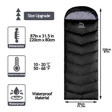 Friendriver XL Sleeping Bag for All Seasons Camping