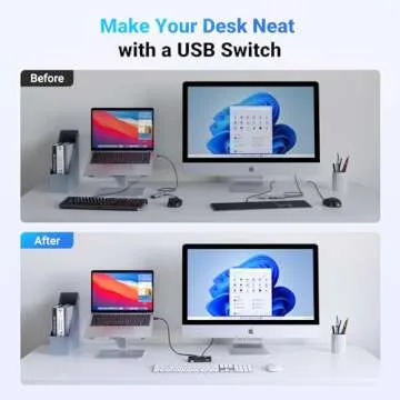 UGREEN USB Sharing Switch for Efficient Dual Device Use