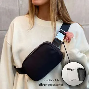 Boutique Belt Bag | Crossbody Fanny Pack for Women Fashionable | Cute Mini Everywhere Bum Hip Waist ...