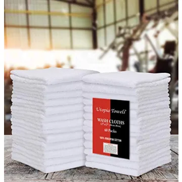 Premium 100% Ring Spun Cotton Washcloths by Utopia Towels