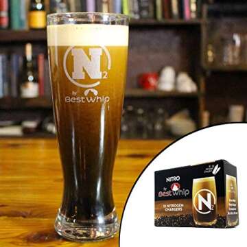 Pure Nitrogen Cartridges for Nitro Cold Brew Coffee - N2 Cartridge 10-Pack – For Use with Nitro Co...
