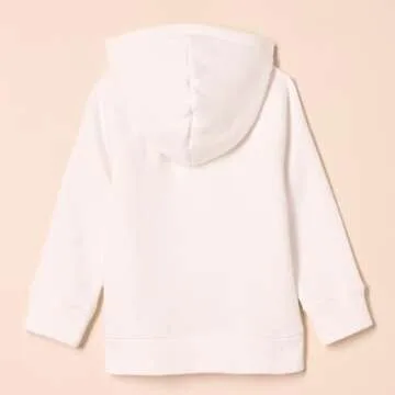 Amazon Essentials Boys' Fleece Pullover Hoodie Sweatshirts, White, Large