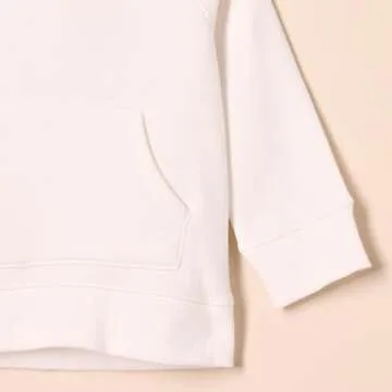 Amazon Essentials Boys' Fleece Pullover Hoodie Sweatshirts, White, Large