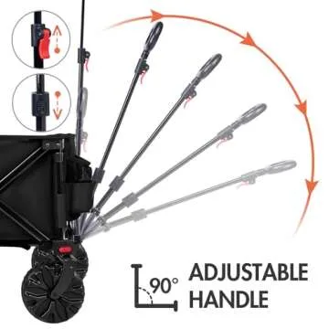 COLLAPSIBLE UTILITY WAGON - HEAVY DUTY BEACH CART