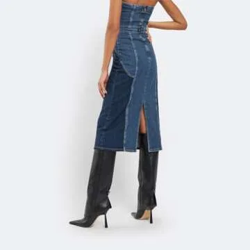 Goolita Fold Over Boots For Women, Pointed Toe Stiletto Heel Knee High Boots Fashion Comfortable Slip On Tall Boots