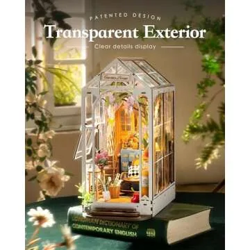 Rolife DIY Book Nook Garden House Kit for Adults
