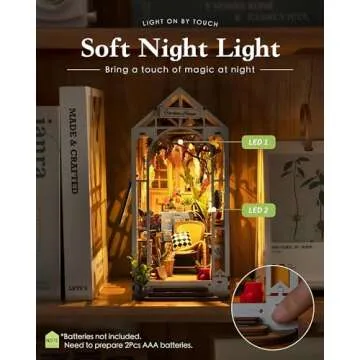 Rolife DIY Book Nook Garden House Kit for Adults