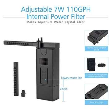 Hygger Horizon 8 Gallon Aquarium Kit for Beginners