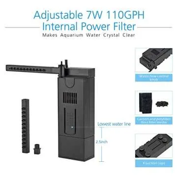 Hygger Horizon 8 Gallon Aquarium Kit for Beginners